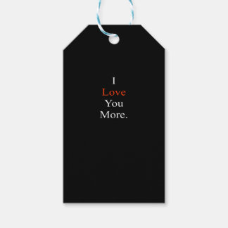 Ich liebe dich, minimales Design Geschenkanhänger