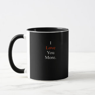 Ich liebe dich, minimales Design Tasse