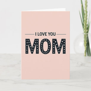 Ich liebe dich Minimalist Mom Karte