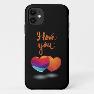 Ich Liebe dich mit ein paar Herzen Case-Mate iPhone Hülle
