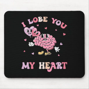 Ich liebe dich mit meinem ganzen Herzen Valentinsn Mousepad