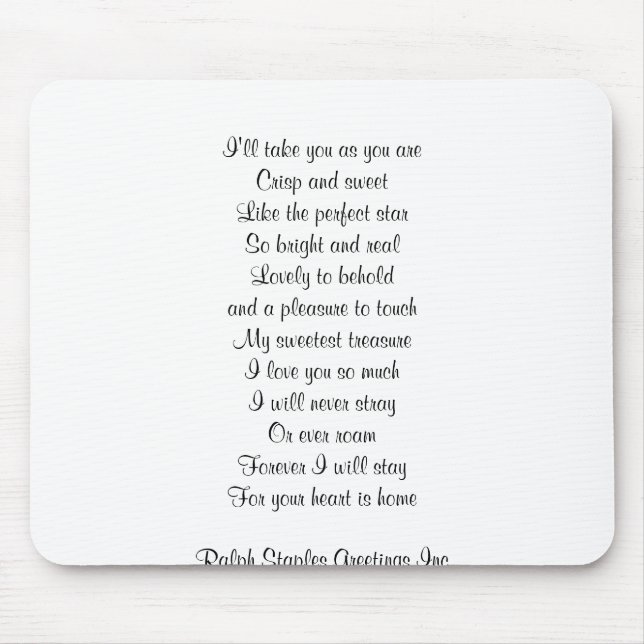 Ich Liebe dich Mousepad (Vorne)