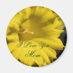 Ich liebe dich, Mutter, Narzissenblume Magnet