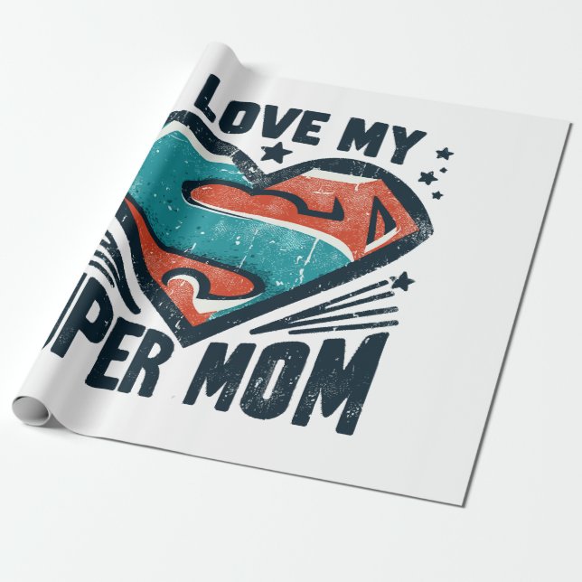 Ich liebe dich Mutti Geschenkpapier (Ungerollt)