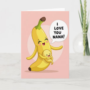 Ich liebe dich Nana Peach Karte