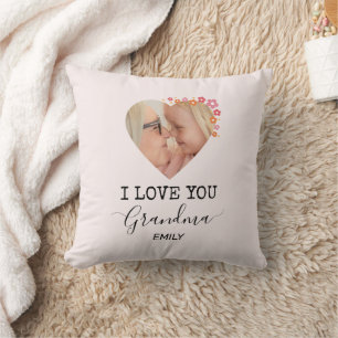 Ich liebe dich, Oma   Personalisiertes Foto-Kissen Kissen