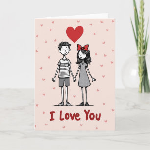Ich liebe dich Paarkarte Karte
