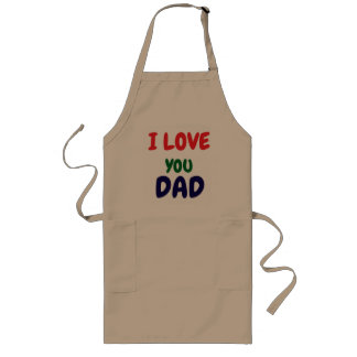 Ich liebe dich Papa einfach Lange Schürze