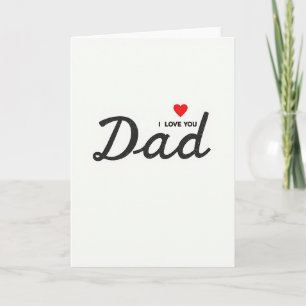 Ich liebe dich Papa einfache Karte