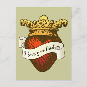 Ich liebe dich, Papa Postkarte