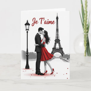 Ich liebe dich Paris Paarkarte Karte