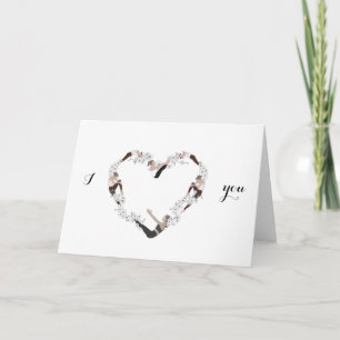 Ich liebe dich Pilates Valentinstag Karte