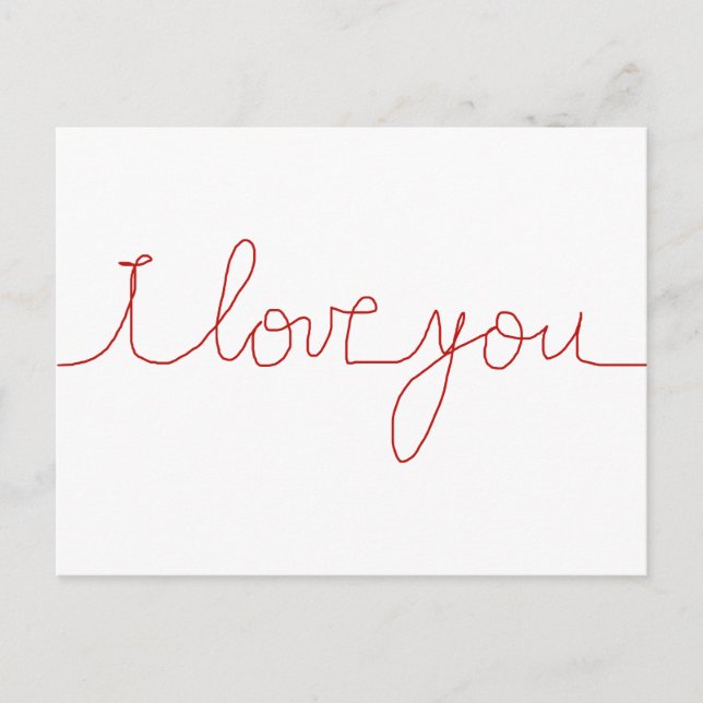 Ich Liebe dich Postkarte (Vorderseite)