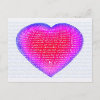 Ich liebe Dich Postkarte