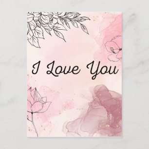 Ich liebe dich Postkarte