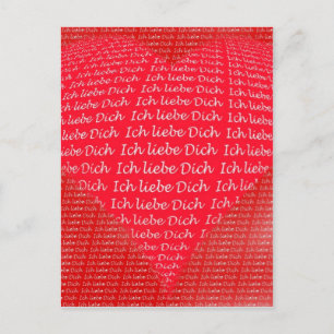 Ich liebe Dich Postkarte
