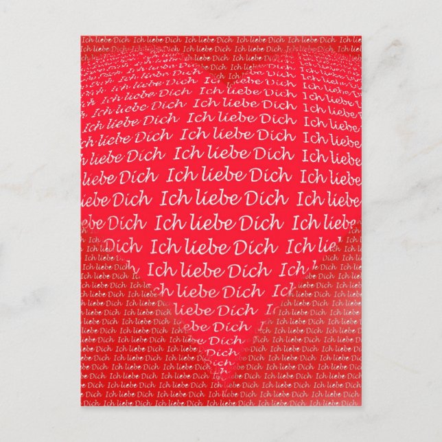Ich liebe Dich Postkarte (Vorderseite)