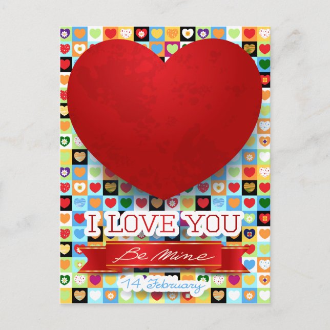 Ich liebe dich postkarte (Vorderseite)