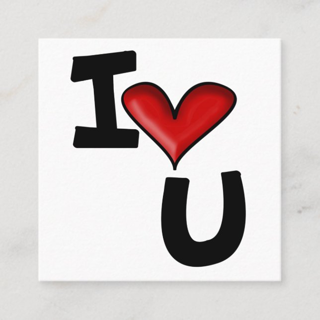 Ich Liebe dich Rabattkarte (Vorderseite)