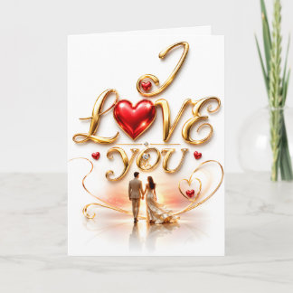 Ich liebe dich Romantische Begrüßung Karte