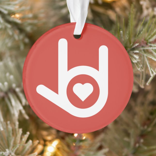 Ich Liebe dich, Rot. Ornament (Baum)