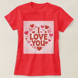 Ich liebe Dich Rotes T-Shirt