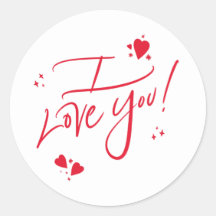 Ich liebe Dich Schrift Rot Handgeschriebene Typogr