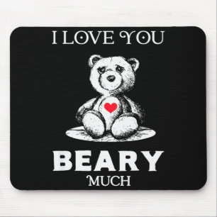 Ich liebe dich sehr Bärenliebhaber Männer Frauen L Mousepad