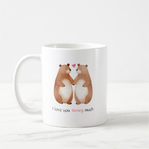 Ich liebe dich sehr kaffeetasse