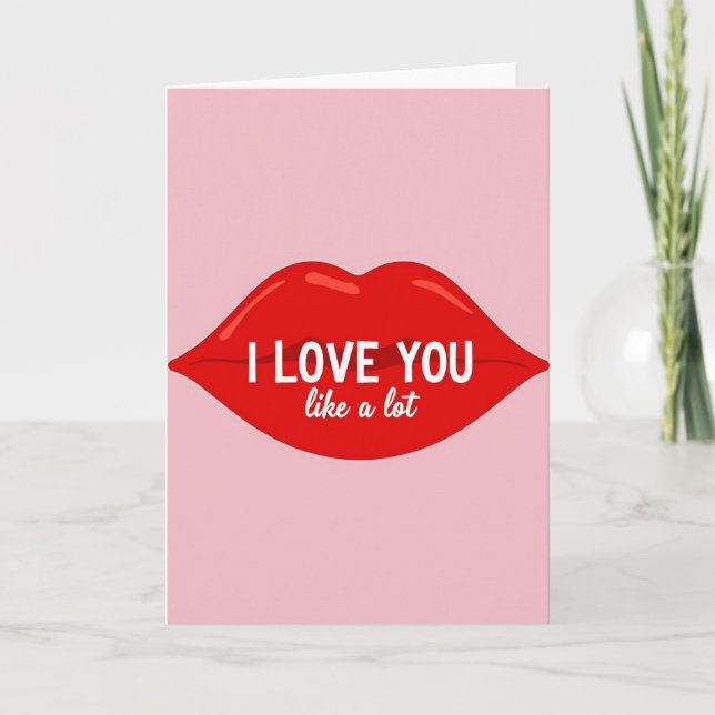 Ich liebe dich sehr Karte (Vorderseite)
