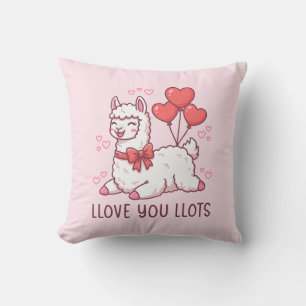 Ich liebe Dich sehr - Kawaii Lama Valentinstag Kissen