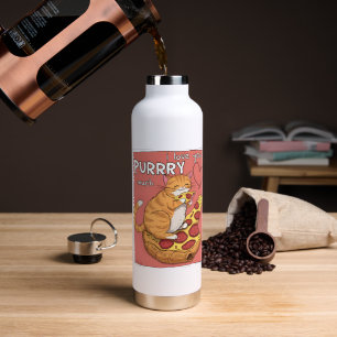 Ich liebe dich sehr lustiges Katzenliebhaber-Gesch Trinkflasche