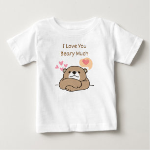 Ich liebe dich sehr Teddy Baby T-shirt