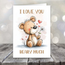 Ich liebe dich sehr Teddybär Valentinstag