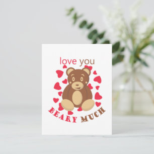 Ich liebe dich sehr zum Valentinstag Einladung