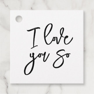 Ich liebe dich so Geschenkanhänger