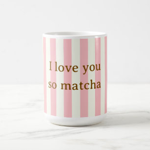 Ich liebe dich so Matcha Süße Rosa Verwandlungstasse