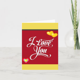 ***ICH LIEBE DICH SO SEHR*** DIE CARTOON-FIGUR DA KARTE