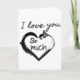 **ICH LIEBE DICH SO SEHR IN EWIGKEIT UND IMMER** L KARTE