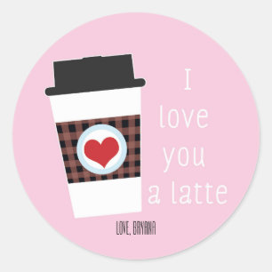 ICH LIEBE DICH SO SEHR VALENTINSTAG-STICKER RUNDER AUFKLEBER