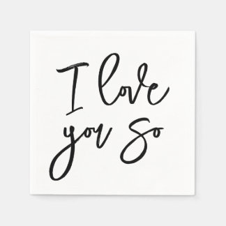 Ich liebe dich so Servietten