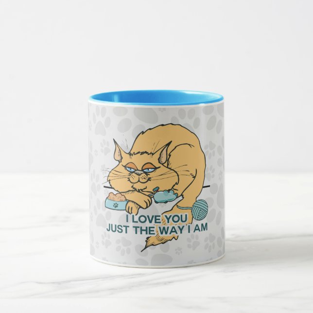 Ich Liebe dich so, wie ich Katze bin Tasse (Zentrum)