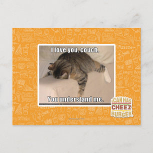 Ich Liebe dich, Sofa. Postkarte