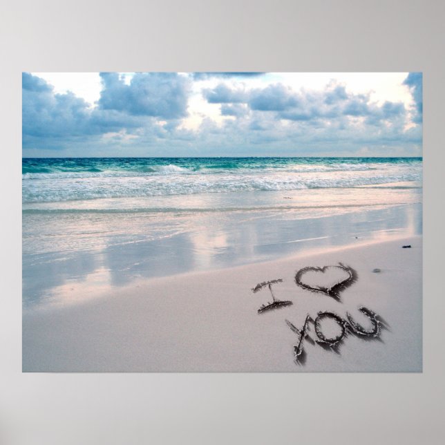 Ich Liebe dich, Sonnenuntergang Poster (Vorne)