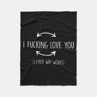 Ich liebe dich sowieso lustige Zitate Fleecedecke