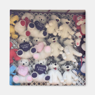 Ich liebe dich süße Plüschbären Magnet