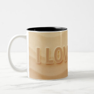Ich liebe dich, süßes Herz Zweifarbige Tasse