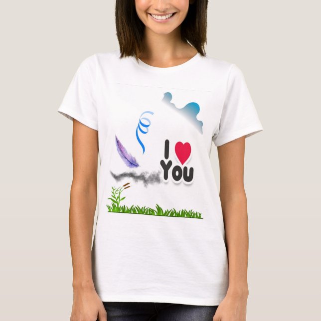 Ich Liebe dich T-Shirt (Vorderseite)