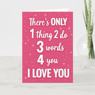 Ich liebe dich Textnachrichtenkarte Karte