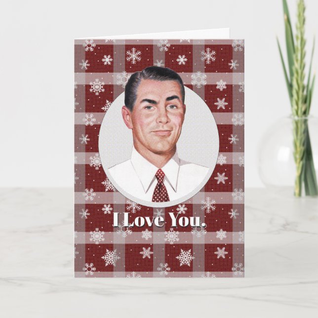 Ich Liebe dich...und nicht nur, weil..Weihnachtska Karte (Vorderseite)
